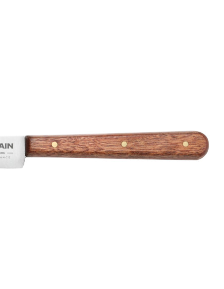 Set van 6 Au Nain tafelmessen met houten handvatten