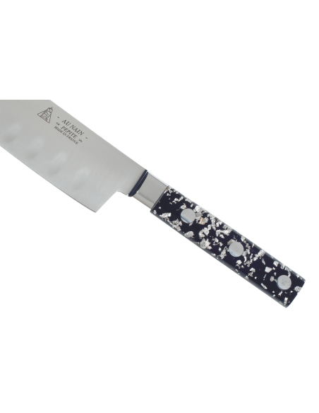 Au Nain Pépite santoku knife 20cm with granton edgeforged blade