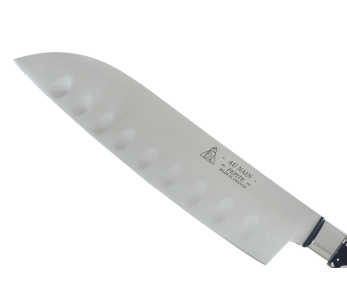 Au Nain Pépite santoku mes 20cm met granton snijkant gesmeed lemmet 2