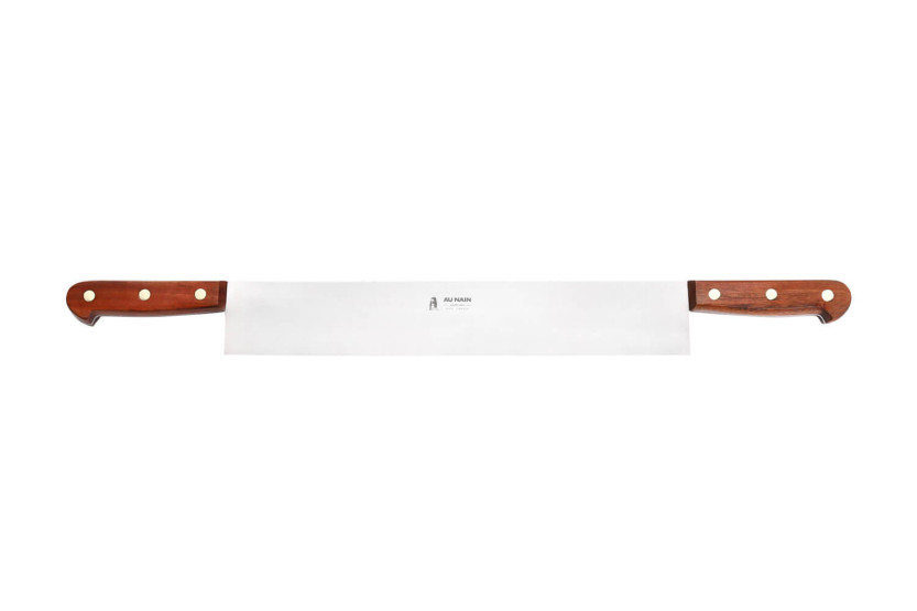 cuchillo para queso de 2 mangos TraditionAu Nain 33cm palisandro