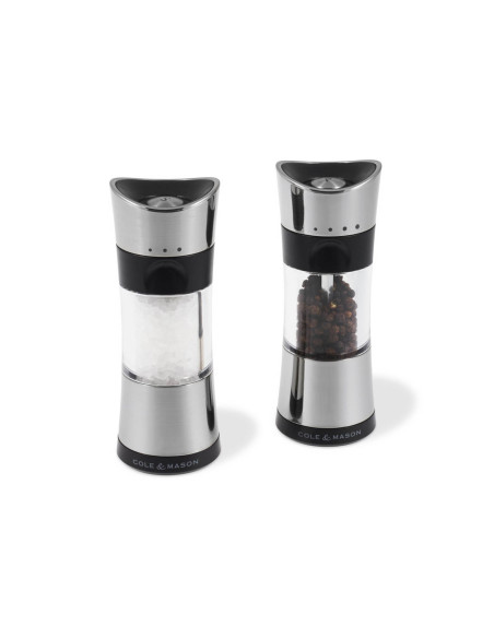 Cole & Mason Horsham acrylic and stainless steel salt and pepper mill set 15,4cm