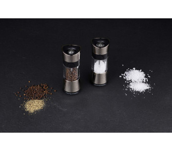 Cole & Mason Horsham acrylic and stainless steel salt and pepper mill set 15,4cm 2