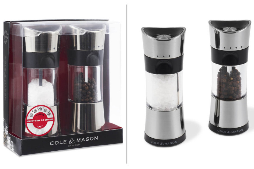 Cole & Mason Horsham set macina sale e pepe in acrilico e acciaio inox 15,4 cm