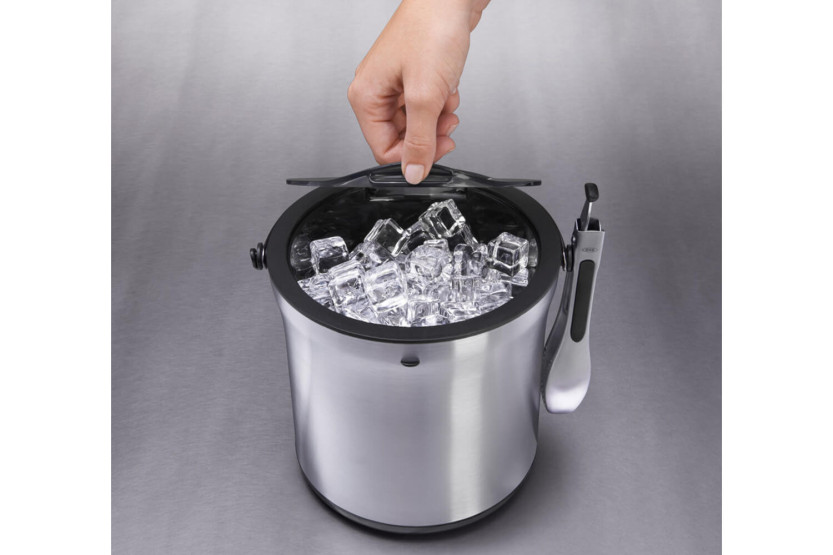 OXO Secchiello per ghiaccio in acciaio inox con pinza di servizio