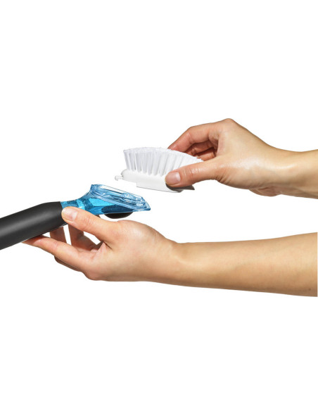 Conjunto de 2 escovas de substituição Oxo para escovas de máquina de lavar louça com dispensador de sabão