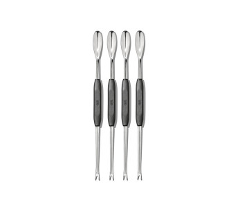 Set med 4 Oxo 24 cm skaldjurscuretter i rostfritt stål