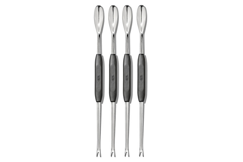 Set di 4 curette per crostacei Oxo da 24 cm in acciaio inox
