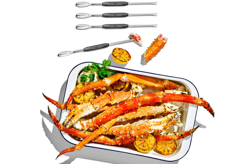 Conjunto de 4 curetas para marisco Oxo 24cm em aço inoxidável