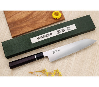 24cm Sukenari SG2 San Maï handgjord japansk kiritsuke kockkniv med rosenträhandtag 2