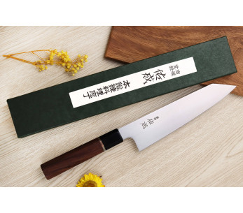 21cm Sukenari SG2 San Maï handgjord japansk kiritsuke kockkniv med rosenträhandtag 2