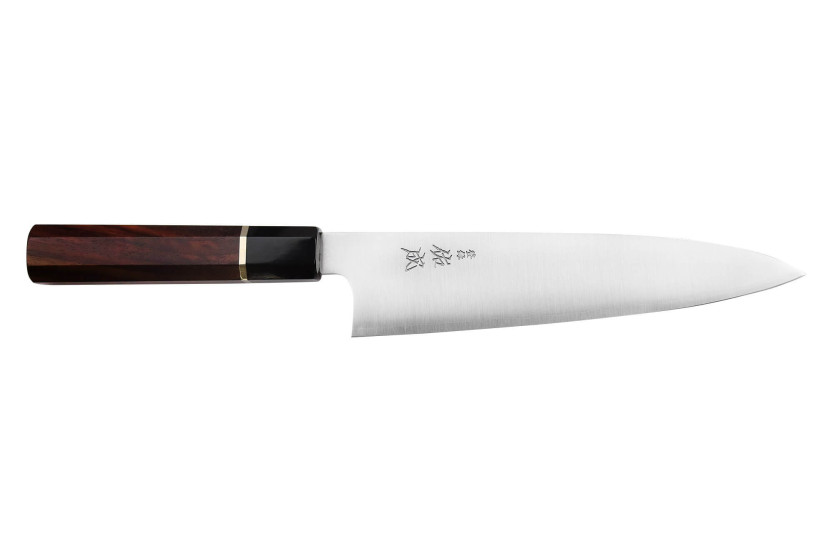 21cm Sukenari SG2 San Maï handgjord japansk kockkniv med rosenträhandtag