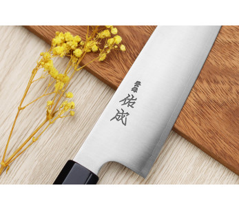 21 cm Sukenari SG2 San Maï håndlaget japansk kokkekniv med håndtak i rosentre 2