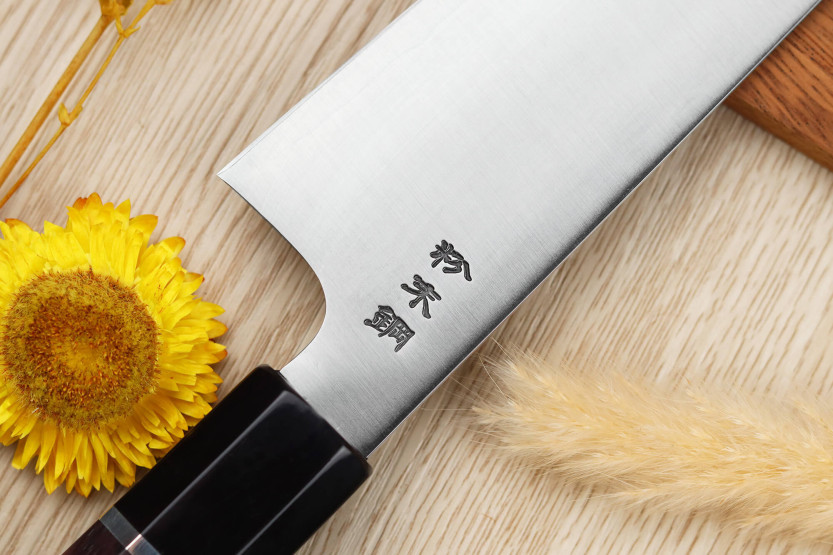 21cm Sukenari SG2 San Maï handgjord japansk kockkniv med rosenträhandtag