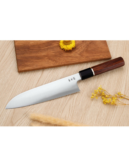 19,5 cm Sukenari SG2 San Maï japansk santokukniv med palisanderhåndtag