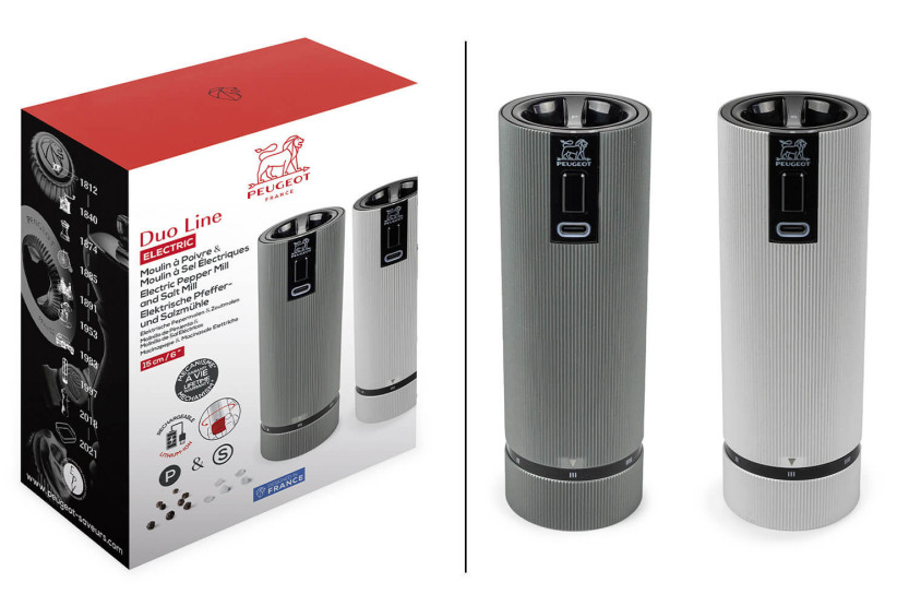 Peugeot Line electric salt and pepper mill duo set