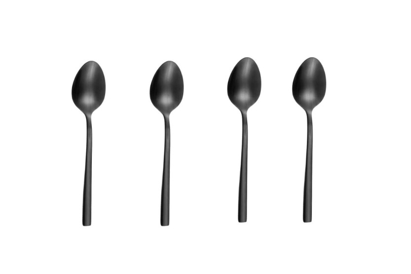 Amefa Square 16 place setting in 18/0 stainless steel - Black finish