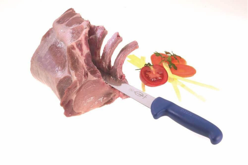 Set of 6 DICK ERGOGRIP NSF steel butcher knives