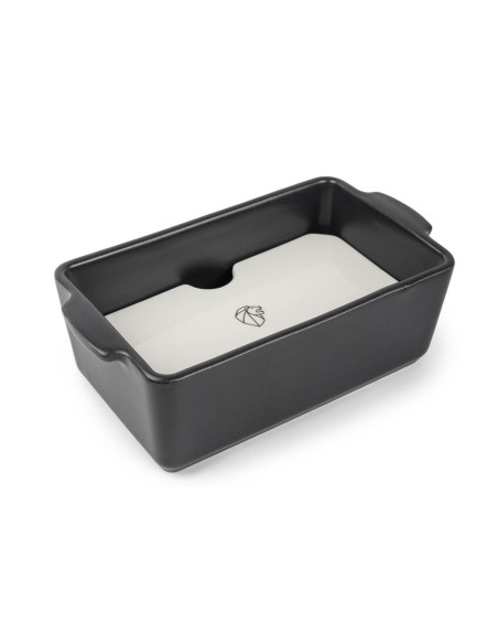 Peugeot skifferkeramisk terrin med press