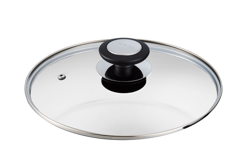 Beka Essential glasslokk med ring i rustfritt stål