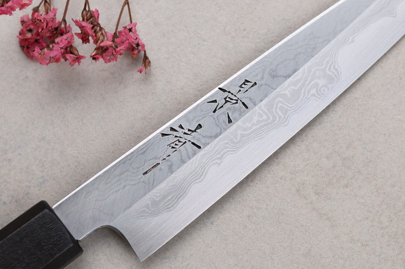 Kagekiyo Damascus Yoshikazu Tanaka 15cm käsintehty japanilainen yleispuukko