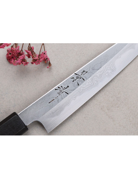 Kagekiyo Damascus Yoshikazu Tanaka 15cm handgjord japansk universalkniv
