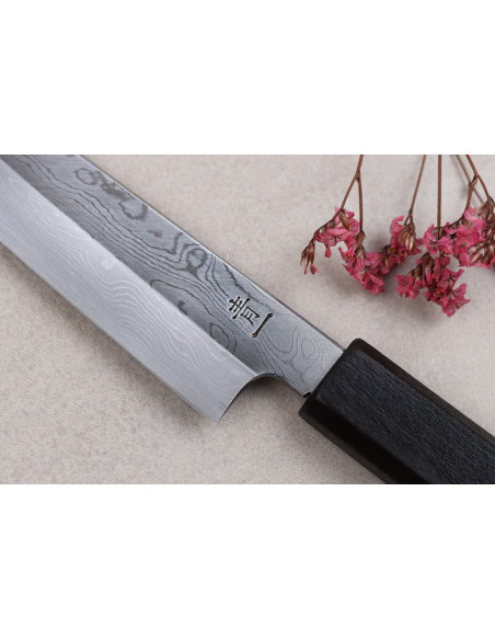 Kagekiyo Damasco Yoshikazu Tanaka 15cm cuchillo universal japonés hecho a mano