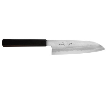 Kagekiyo Damascus Yoshikazu Tanaka 18cm käsintehty japanilainen santoku veitsi