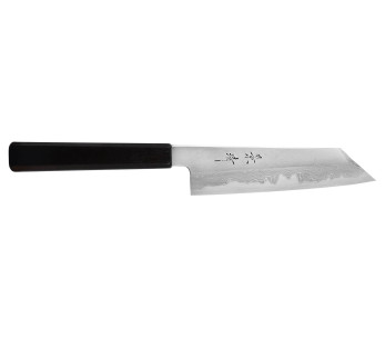 santokukniv körsbär Japansk hantverksmässig Kagekiyo Damas Yoshikazu Tanaka 18cm