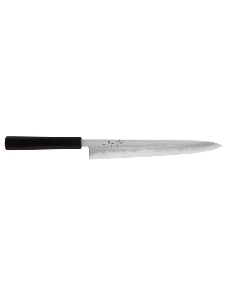 Japanisches handgefertigtes Sujihiki-Messer Kagekiyo Damast Yoshikazu Tanaka 27cm