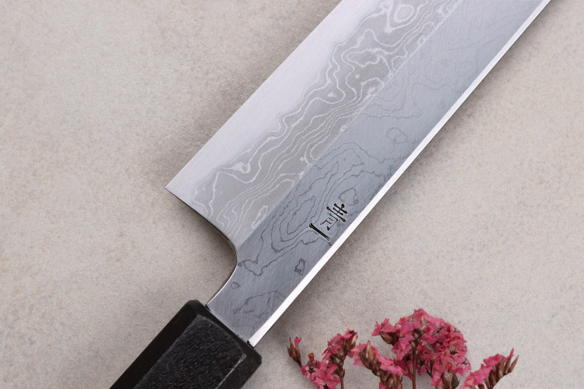 Kagekiyo Damascus Yoshikazu Tanaka 27 cm håndlaget japansk sujihiki-kniv