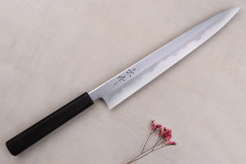 Kagekiyo Damascus Yoshikazu Tanaka 27cm Japans sujihiki handgemaakt mes