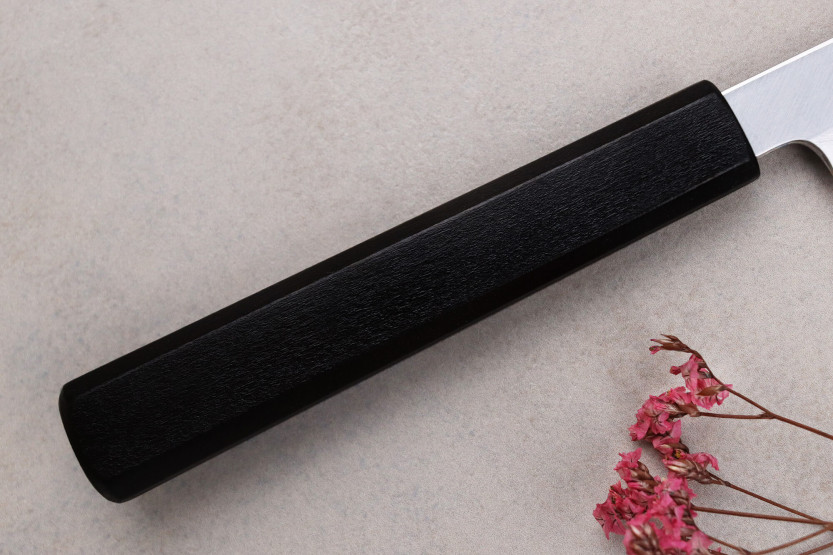 Faca japonesa sujihiki Kagekiyo Damascus Yoshikazu Tanaka 27cm feita à mão