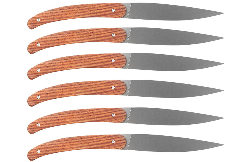 Set of 6 Le Coq Français Forêt table knives