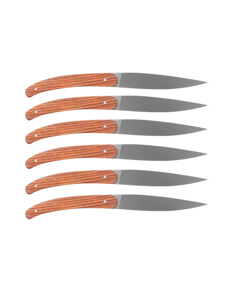 Set of 6 Le Coq Français Forêt table knives