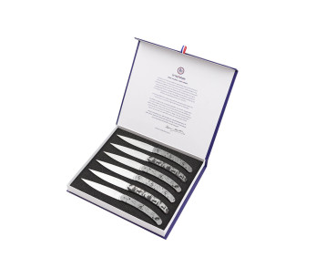 Sett med 6 Le Coq Français Forêt bordkniver
