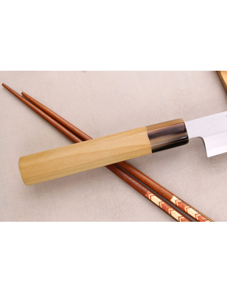 Couteau sakimaru takohiki japonais artisanal Yoshihiro Hongasumi Weiß 2 Stahl 27cm