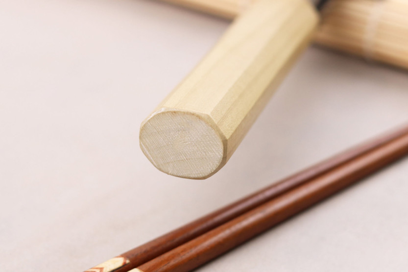 Couteau sakimaru takohiki japonais artisanal Yoshihiro Hongasumi Hvid 2 stål 27cm