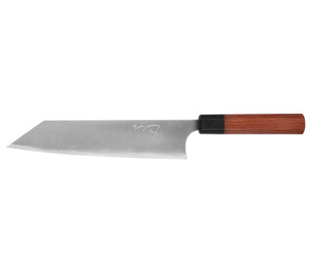 Faca de chef japonesa kiritsuke Shibata Koutetsu 21cm feita à mão