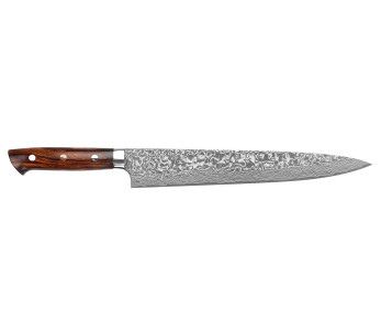Faca japonesa sujihiki Takeshi Saji R2 Damascus Mosaic 27cm