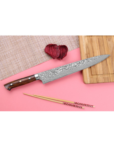 Takeshi Saji R2 Damasco Mosaico 27 cm Coltello giapponese sujihiki