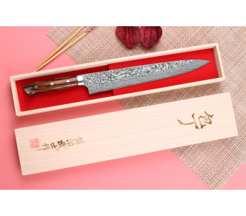 Takeshi Saji R2 Damasco Mosaico 27 cm Coltello giapponese sujihiki 2