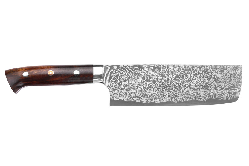 Takeshi Saji R2 Damas Mosaïque Japanese nakiri knife 16.5cm