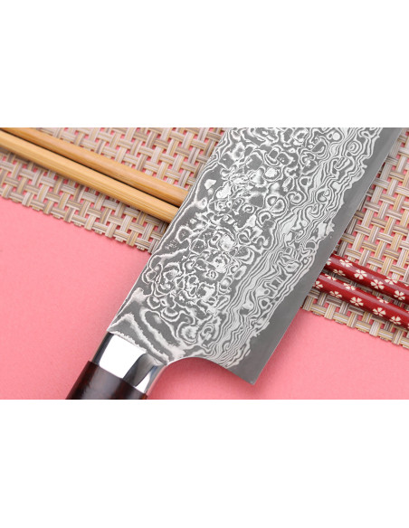 Takeshi Saji R2 Damas Mosaïque Japans nakiri mes 16,5cm