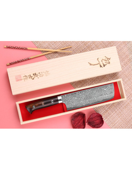 16,5 cm Takeshi Saji R2 Damas Mosaïque coltello nakiri giapponese coltello nakiri