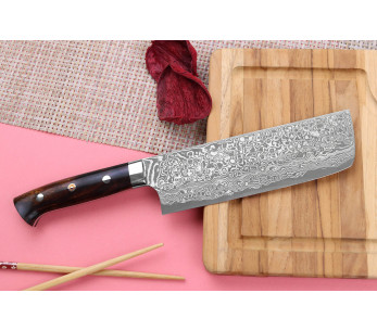 Takeshi Saji R2 Damas Mosaïque Japans nakiri mes 16,5cm 2