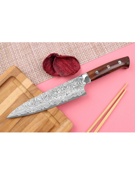 Takeshi Saji R2 Damas Mosaïque Japansk kokkekniv 18 cm