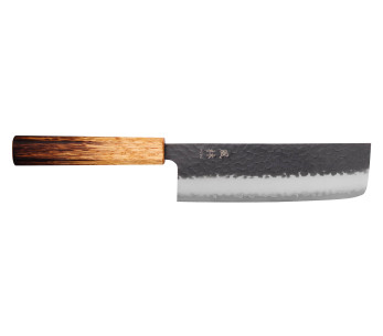 16,5cm Japansk handgjord nakirikniv Yuzo Black AS bränd ek