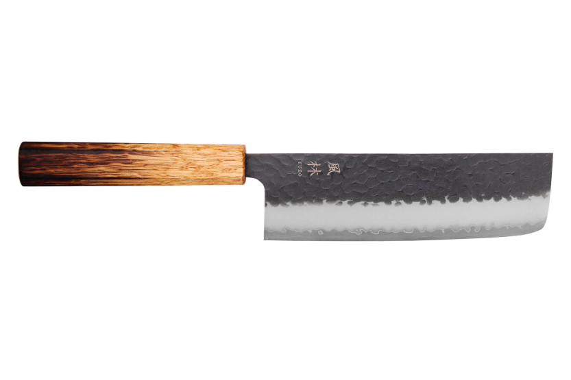 16,5cm Japansk handgjord nakirikniv Yuzo Black AS bränd ek