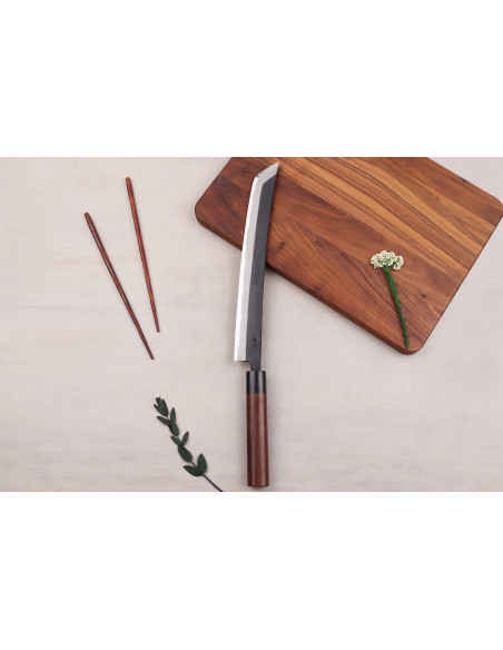 Couteau sakimaru 27cm japonais artisanal Wusaki Sakimaru BS1