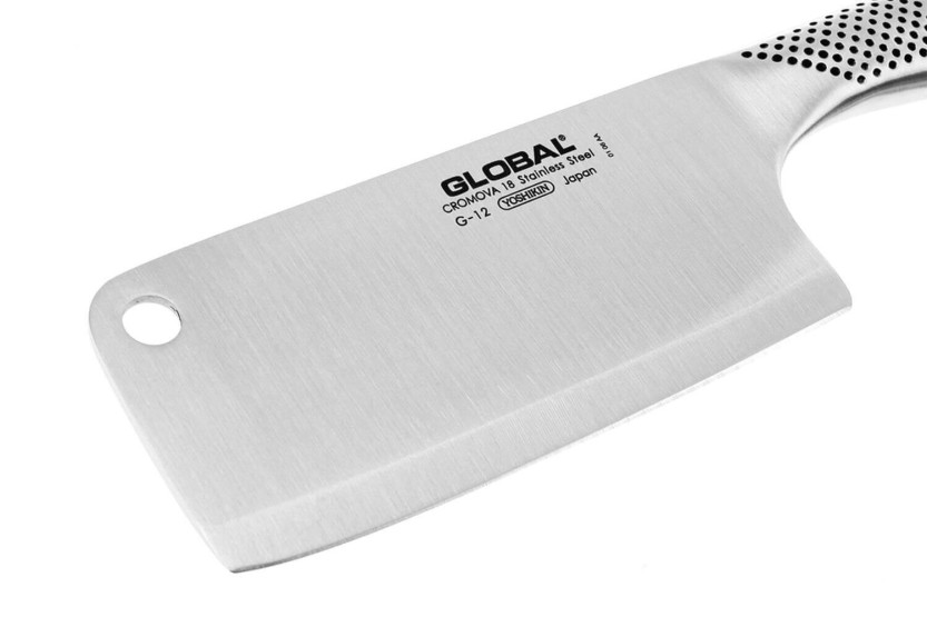 Folha de talho de cozinha japonesa Global G12 com 16 cm de lâmina
